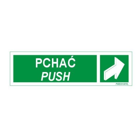 Znak 11 Pchać / PUSH pasek 150x70 FB