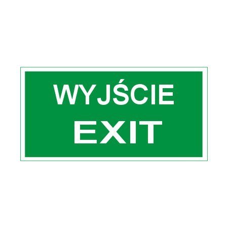 Znak 11 Wyjście exit 300x150 FF